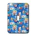 Lee Hiller Designs Holidays Christmas - Tropical Santa and Rudolph Scuba Diving, Fishing and Swimming - Light Switch Covers - single toggle switch