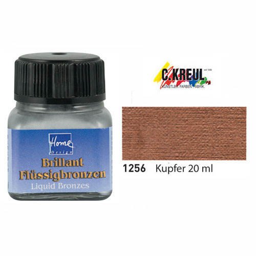 C.Kreul Home Design 1256 - Fl&uuml;ssigbronzen Kupfer Glas 20 ml