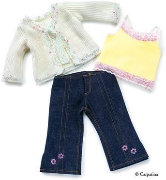 School Cardigan, Jeans and Top Doll Outfit ~ Fits 18" American Girl Dolls by Girlfriends by Carpatina Dolls