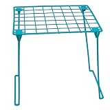 Magna Card 12-Inch Foldable Wire Locker Shelf, Turquoise (43561)