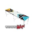 Bier Pong Max Tisch, Bier Tischtennis Trinkspiel, Beer Pong Max Table, 8FT (2,4 m), Einklappbar & Portabel