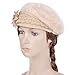 Vbiger Women's Winter Beanie Berets Hat (Beige)