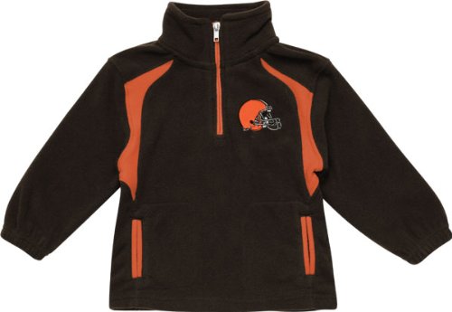 Cleveland Browns Youth Post Game Quarter-Zip Fleece Jacket