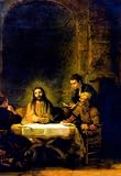 Rembrandt Harmensz. van Rijn (Christ at Emmaus) Art Poster Print - 13x19