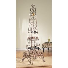 Dramatic 71 Parisian 20-Bottle Effiel Tower Replica Wine Rack by CC Home Furnishings
