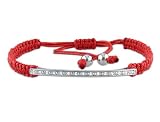 Sterling Silver Diamond Kabbalah Bracelet, (.1 Cttw, G-H Color I1-I2 Clarity), 7