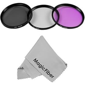 67MM Filter Kit for NIKON D90 18-105mm VR DX Lens + Carry Case + Premium MagicFiber Microfiber Lens Cloth