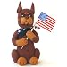 Doberman Pinscher (Red and Tan) Patriotic Pup Figurine