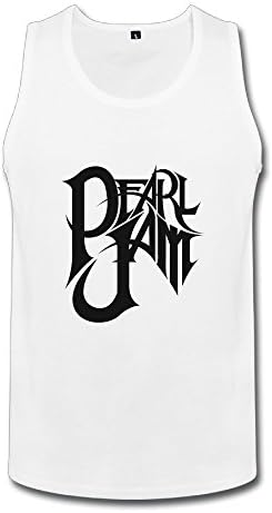 Pearl Jam Tour 2016 Fan Logo White Tank Top For Men