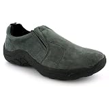 New Mens/Gents Grey Micro Fibre Upper Twin Gusset Slip On Casual Shoes - Grey - UK 6-12by Rockstorm