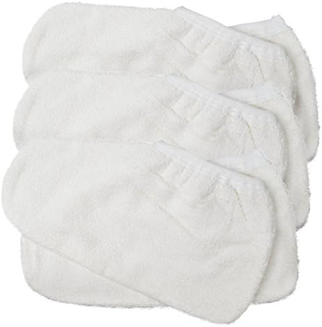 Paraffin Wax Therapy/ Spa Cloth Booties- 3 Pack (White)