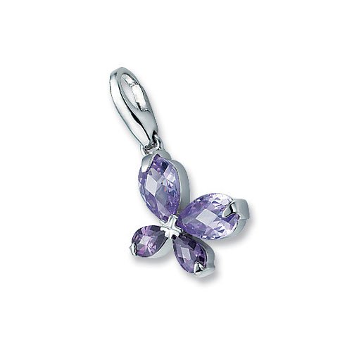 Giorgio Martello Damen Kette Mit Anh&auml;nger 69 Zirkonia Wei&szlig; An Erbskette Silber 904739450 Preisvergleich