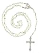 Glow In the Dark Rosary With Linked 6mm Beads - 26in. Rosary Necklace Length - 31in. Overall Length