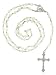 Glow In the Dark Rosary With Linked 6mm Beads - 26in. Rosary Necklace Length - 31in. Overall Length