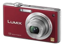 Panasonic Lumix FX40 Digital Camera - Red (12.1MP, 5x Optical Zoom) 2.5 inch LCD