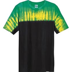 Tie Dye Mania Adult Tie-Dyed Flames T-shirt