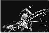 Jimmy Page of Led Zeppelin Rocking Guitar 1973 Photographic Canvas Art Print by James Fortune #623 40x26
