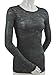 Kavio! Junior Camouflage Striped Burnout Twisted Crew Neck Long Sleeve