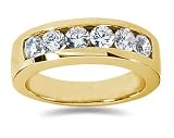 1.40 ctw Men's Diamond Ring in 14K Yellow Gold