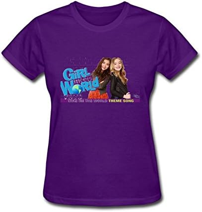 Nevmore Women's Girl Meets World Short Sleeve T-Shirt XX-Large Purple