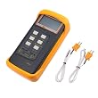 Digital Thermometer 2 K-Type Metal Thermocouples Probe Sensor -50~1300&deg;C (-58 ~ 2372 &deg;F)