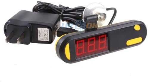 EnjoydealFish Aquarium Tank Submersible RED LED Digital Thermometer waterproof underwater