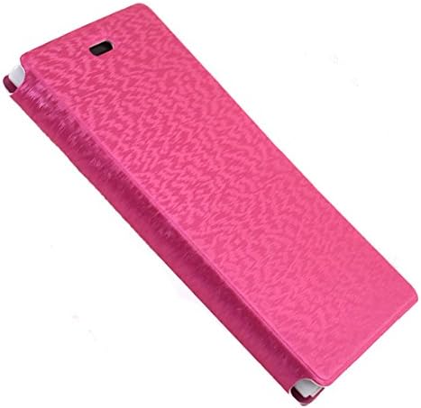 Huawei Mate 2 Case, [ Stand Feature & Clear & Stylish Silk Design ] Ultra Slim Flip Bracket Cover Case for Huawei Mate 2 - Premium Soft PU Leather [ Wallet ] Case Cover for Huawei Ascend Mate 2 4G (Silk - Rose)