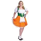 Cinema Secrets Inc. Adult Plus Size Beer Garden Girl Costume-Multicoloured-XXL