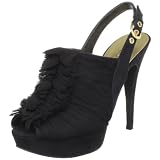 GUESS Women's Kailua Slingback Pump,Black Fabric,8 M US