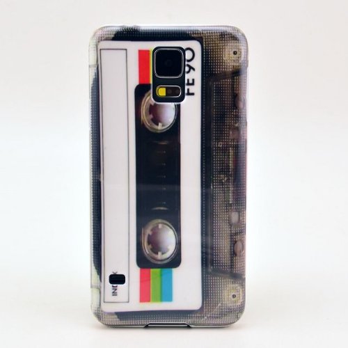 Newstore Retro Style FE90 Tape Cassette Designer Hard Snap on Plastic Case Cover For Samsung Galaxy S5 SV I9600