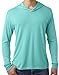 Yoga Clothing For You Mens Triblend Lightweight Hoodie Tee, 2XL Tahiti Blue