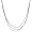 Rhodium Plated 925 Sterling Silver 16 Inch Diamond-Cut Anchor Chain Necklace