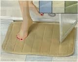PLUSH MEMORY FOAM BATH RUG - 24" X 17" COLOR NATURAL