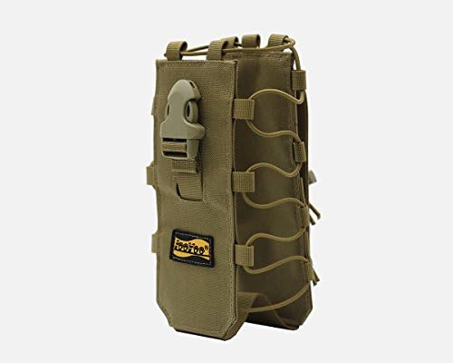 Looyoo A22 1050D Tactical Molle Water Bottle Pouch Bag Canteen Cover 0.5L-2L (Tan)