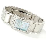 Bertolucci WoMens Fascino Blue Mother-of-Pearl Diamond Watch by ShopNBC