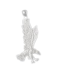 Clevereves 14K White Gold Pendant Eagle 7.9 - Gram(s)