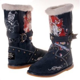 Womens Boot Straps Boot 18FBS103W Ed Hardy Shoes