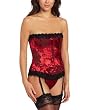 Shirley of Hollywood Women's Stunning Floral Tapestry Strapless Corset