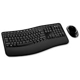 Microsoft 5000 Wireless Comfort Curve Desktop Keyboard BlueTrack Mouse Black Ref CSD-00006