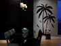 Vinyl Wall Art Decal Sticker Palm Tree Island w Birds BIG 44" X 72" (6ft Tall) #134