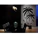 Vinyl Wall Art Decal Sticker Palm Tree Island w Birds BIG 44" X 72" (6ft Tall) #134