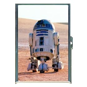 STAR WARS R2D2 POSTER ID CREDIT CARD WALLET CIGARETTE CASE COMPACT MIRROR