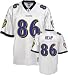 Men`s Baltimore Ravens #86 Todd Heap Road Replica Jersey - L