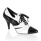 Pleaser Shoes Women's PUMP-458, 3 Cutout Spectator Pump W/ Trim Detail