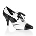 Pleaser Shoes Women's PUMP-458, 3" Cutout Spectator Pump W/ Trim Detail