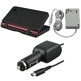For Nintendo DSi XL Blk Silicone Case+Wall+Car Charger