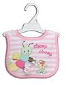 Taggies Caterpillar Applique Bib - Pink