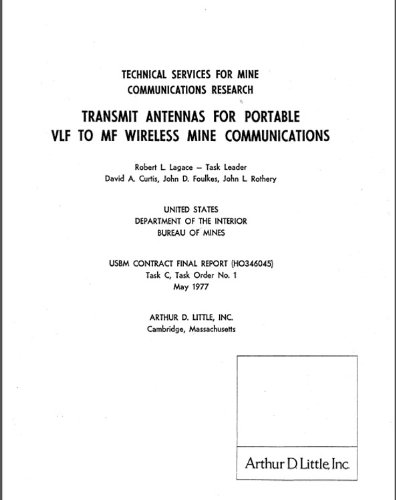 Transmit Antennas for Portable VLF to MF Wireless Mine Communications