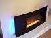 SPRING SAVINGS! Berescona Collection PINNACLE, a Landscape Hang on the Wall Electric Fire with Curved Glass Fascia