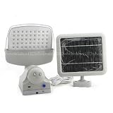 Solar or AC Powered Security Floodlight with Motion Sensor and 45 LED, Self Powered Shed Light, 2009